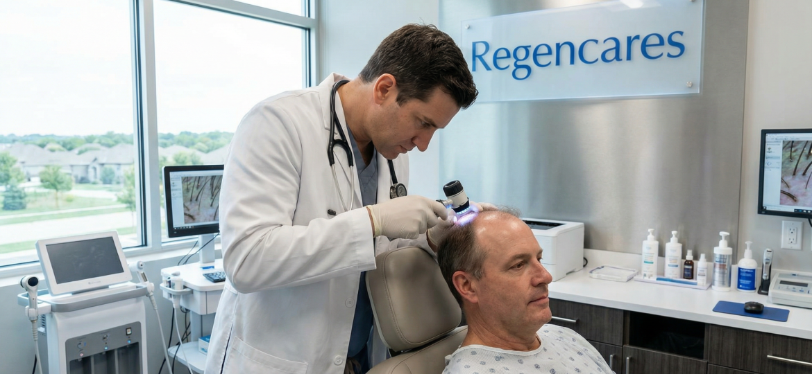 Combination Therapy hair treatment in kansas city